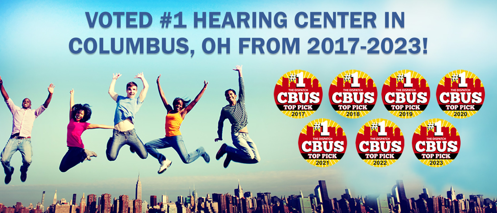 Voted #1 hearing center in Columbus from 2017-2023