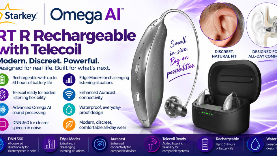 Starkey Omega RT R Rechargeable Hearing Aids
