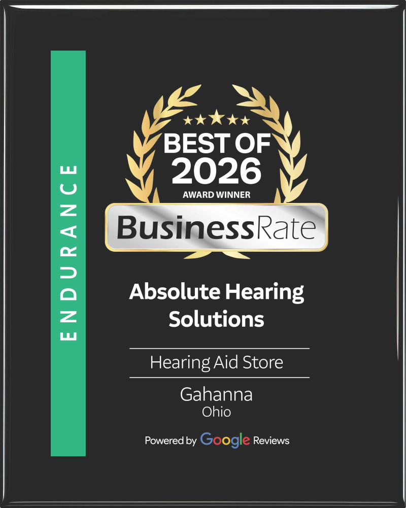 Best of 2026 Award BusinessRate winner Absolute Hearing Solutions Gahanna Columbus Ohio