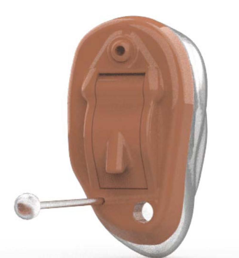 IC completely-in-canal hearing aid custom designed for discreet hearing support