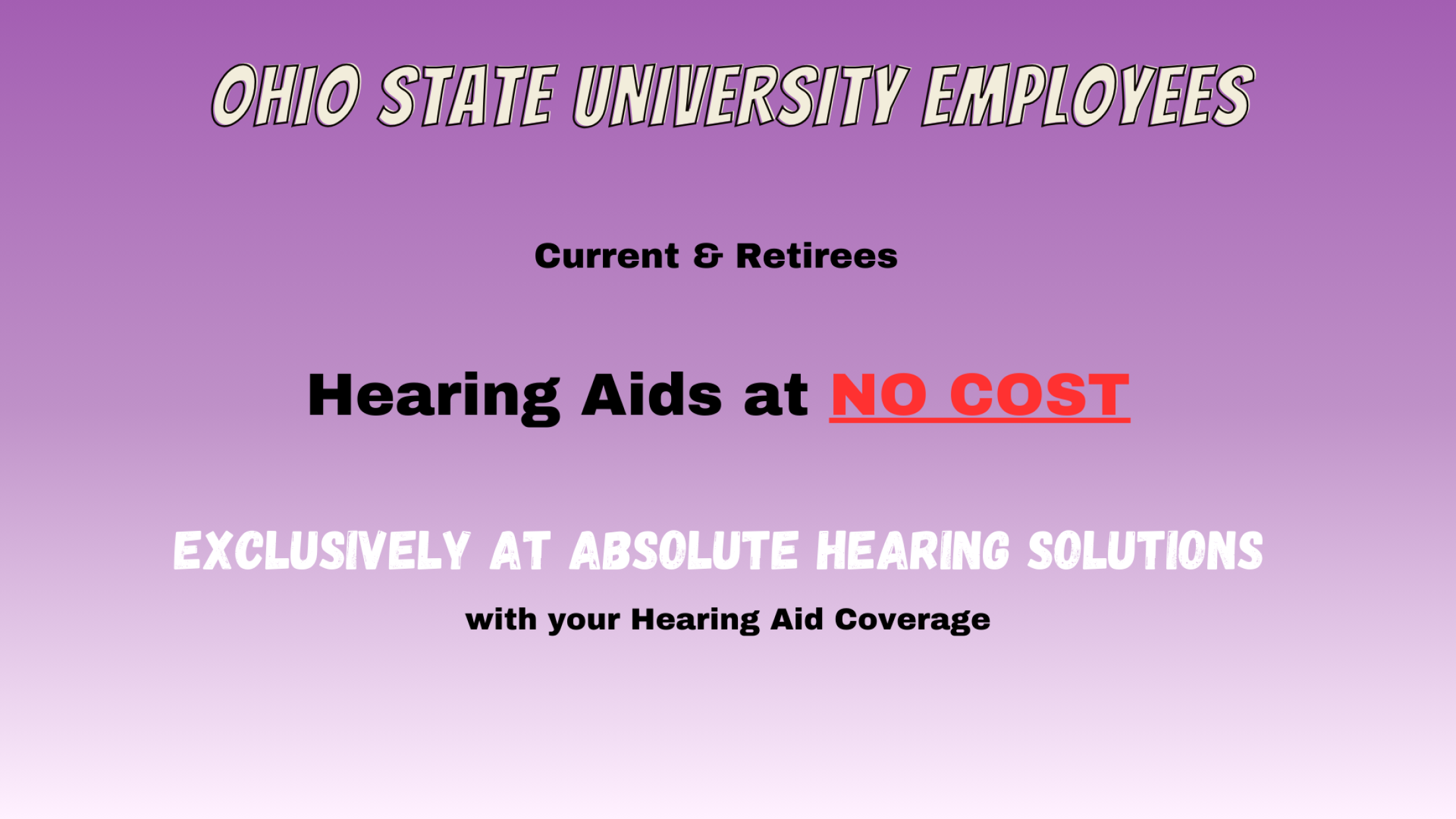Ohio State University Employees Get Free Hearing Aids