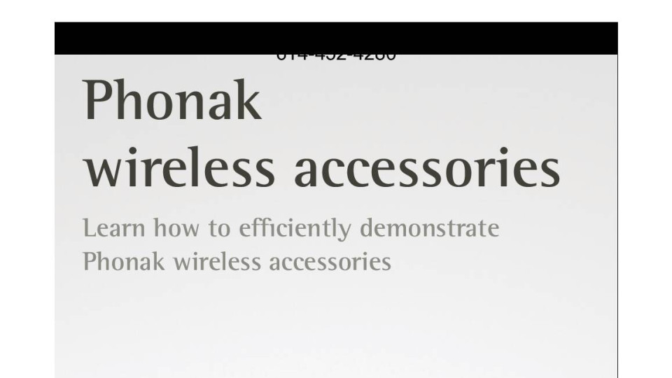 Phonak Wireless Accessories Brochure