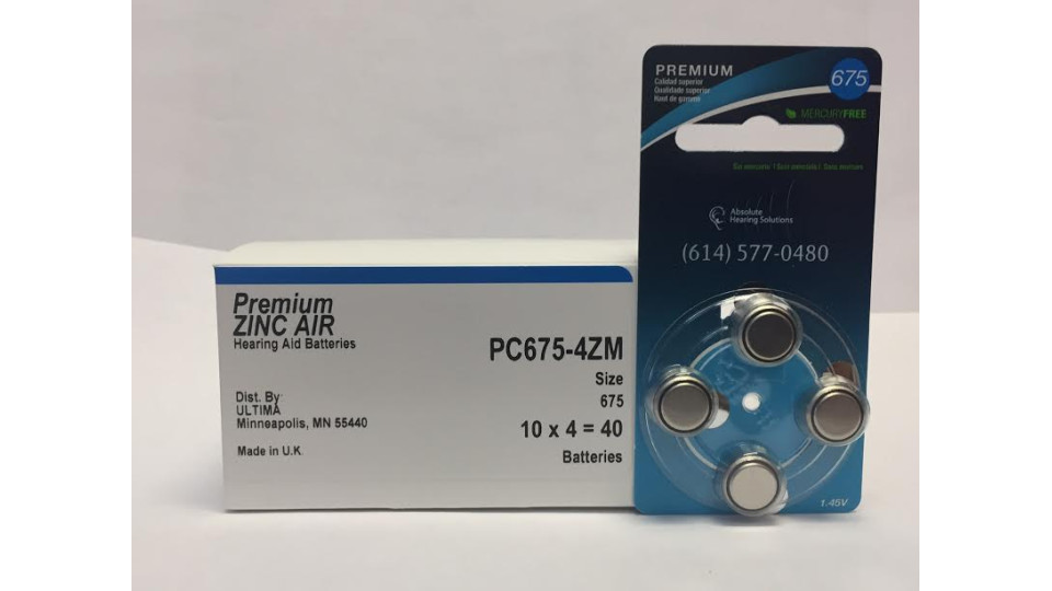 Premium ZINC AIR Battery - Size 675